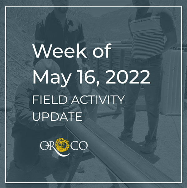 Field Activity Update - Week of May 16
